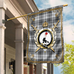 Clan Glen Tartan Crest Garden Flag  - Celtic Thistle  XC12 Clan Glen Tartan Today   