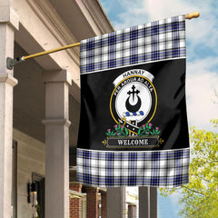 Clan Hannay Modern Tartan Crest Garden Flag  - Welcome  UY68 Clan Hannay Tartan Today   