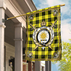 Clan Clan MacLeod of Lewis Modern Tartan Crest Garden Flag  - Celtic Thistle  TT69 Clan Garden Tartan Today   