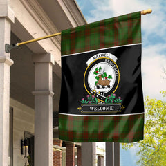 Clan Maxwell Hunting Tartan Crest Garden Flag  - Welcome  MB94 Clan Maxwell Tartan Today   