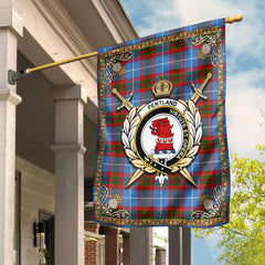 Clan Pentland Tartan Crest Garden Flag  - Celtic Thistle  FN29 Clan Pentland Tartan Today   