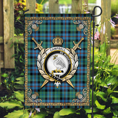 Clan Campbell of Cawdor Ancient Tartan Crest Garden Flag  - Celtic Thistle  BA50 Clan Campbell of Cawdor Tartan Today   