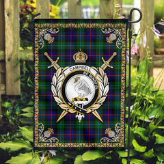 Clan Campbell of Cawdor Modern Tartan Crest Garden Flag  - Celtic Thistle  TA77 Clan Campbell of Cawdor Tartan Today   