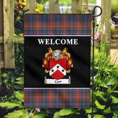 Clan Carr Tartan Crest Black Garden Flag FH14 Clan Hall Tartan Today   