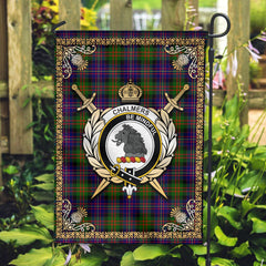 Clan Chalmers Tartan Crest Garden Flag  - Celtic Thistle  DP29 Clan Chalmers Tartan Today   