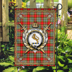 Clan Chattan Tartan Crest Garden Flag  - Celtic Thistle  MX36 Clan Chattan Tartan Today   