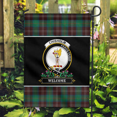 Clan Chisholm Hunting Ancient Tartan Crest Garden Flag  - Welcome  LL10 Clan Chisholm Tartan Today   