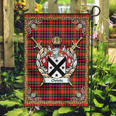 Clan Christie Tartan Crest Garden Flag  - Celtic Thistle  GA63 Clan Christie Tartan Today   