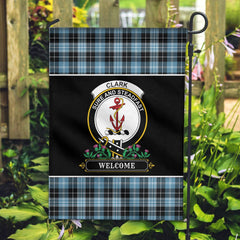 Clan Clark Ancient Tartan Crest Garden Flag  - Welcome  GU82 Clan Clark Tartan Today   