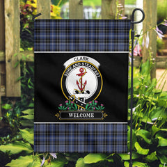 Clan Clark Modern Tartan Crest Garden Flag  - Welcome  RV56 Clan Clark Tartan Today   