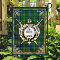 Clan Cranstoun Tartan Crest Garden Flag  - Celtic Thistle  IL28 Clan Cranstoun Tartan Today   