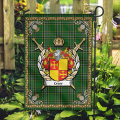 Clan Cross Tartan Crest Black Garden Flag  - Gold Thistle  XY94 Clan Ross Tartan Today   