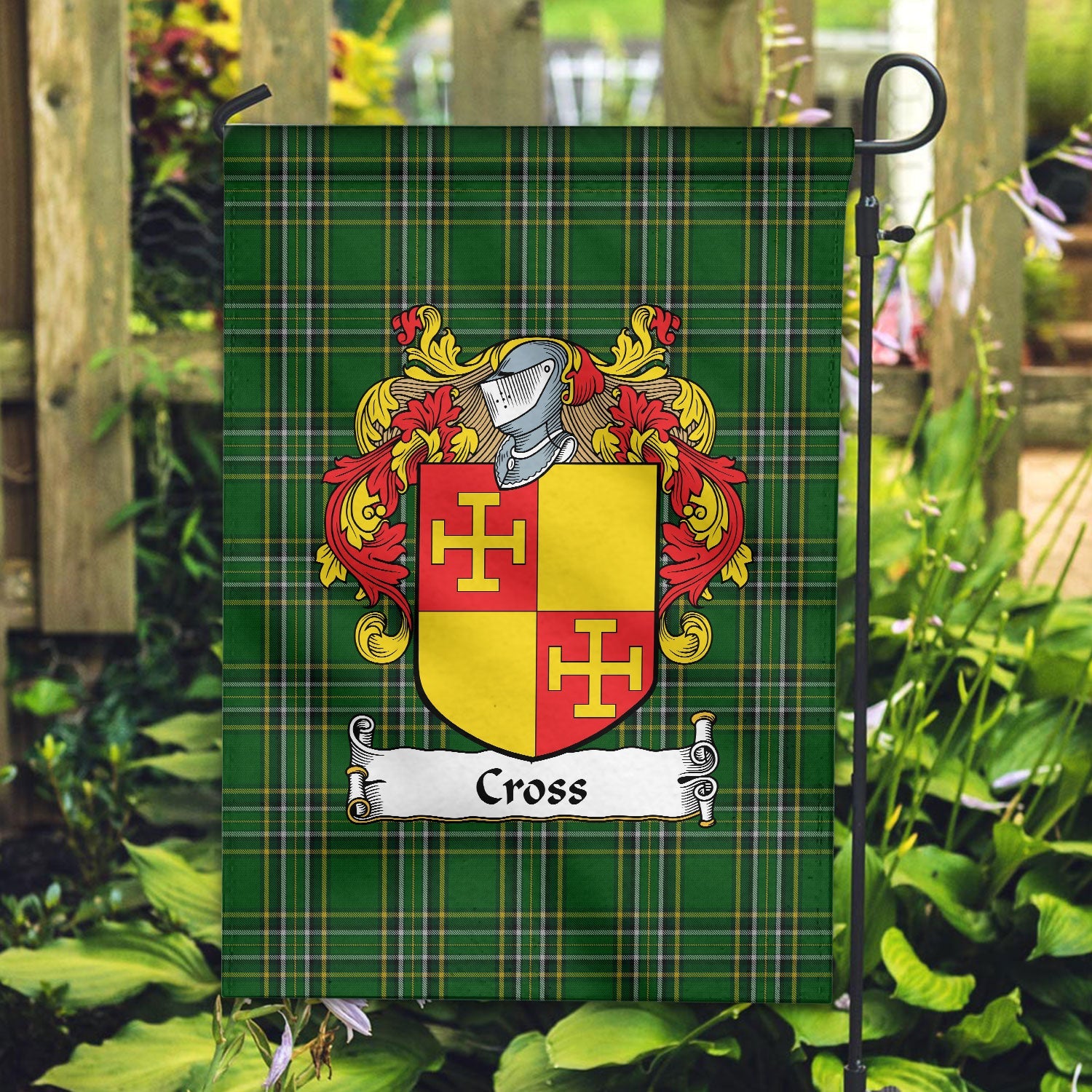 Clan Cross Tartan Crest Garden Flag HM84 Clan Ross Tartan Today   