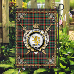 Clan Cumming Hunting Ancient Tartan Crest Garden Flag  - Celtic Thistle  CV73 Clan Cumming Tartan Today   