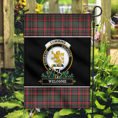 Clan Cumming Hunting Modern Tartan Crest Garden Flag  - Welcome  OM45 Clan Cumming Tartan Today   