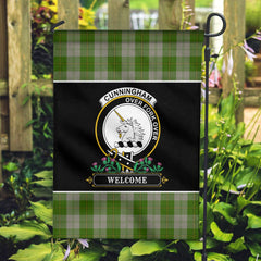 Clan Cunningham Dress Green Dancers Tartan Crest Garden Flag  - Welcome  AB36 Clan Cunningham Tartan Today   