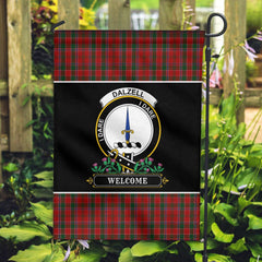 Clan Dalzell Tartan Crest Garden Flag  - Welcome  QY83 Clan Garden Tartan Today   