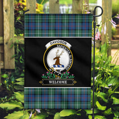 Clan Davidson of Tulloch Tartan Crest Garden Flag  - Welcome  GF49 Clan Davidson Tartan Today   