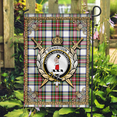 Clan Dennistoun Tartan Crest Garden Flag  - Celtic Thistle  OJ43 Clan Dennistoun Tartan Today   