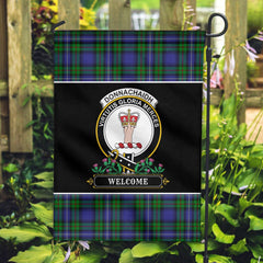 Clan Donnachaidh Tartan Crest Garden Flag  - Welcome  DG25 Clan Don Tartan Today   