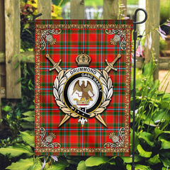 Clan Drummond of Perth Tartan Crest Garden Flag  - Celtic Thistle  KM11 Clan Drummond Tartan Today   