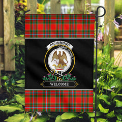 Clan Drummond of Perth Tartan Crest Garden Flag  - Welcome  YW95 Clan Drummond Tartan Today   