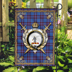 Clan Elliot Modern Tartan Crest Garden Flag  - Celtic Thistle  UV18 Clan Elliot Tartan Today   