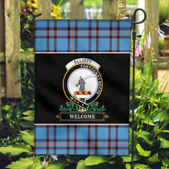 Clan Elliott Ancient Tartan Crest Garden Flag  - Welcome  DG40 Clan Elliot Tartan Today   