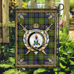 Clan Ferguson Tartan Crest Garden Flag  - Celtic Thistle  TP37 Clan Garden Tartan Today   