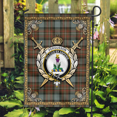 Clan Fergusson Weathered Tartan Crest Garden Flag  - Celtic Thistle  WP73 Clan Fergusson Tartan Today   