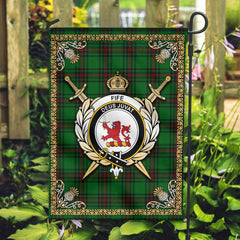 Clan Fife District Tartan Crest Garden Flag  - Celtic Thistle  YY52 Clan Garden Tartan Today   