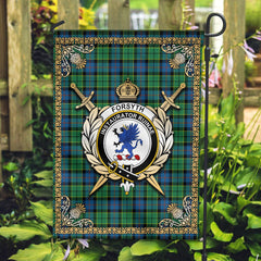 Clan Forsyth Ancient Tartan Crest Garden Flag  - Celtic Thistle  DS64 Clan Forsyth Tartan Today   