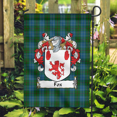 Clan Fox Hunting Tartan Crest Garden Flag BI17 Clan Garden Tartan Today   