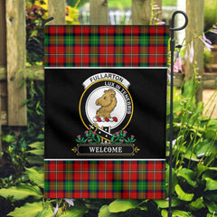 Clan Fullarton Tartan Crest Garden Flag  - Welcome  GT88 Clan Fullarton/Fullerton Tartan Today   