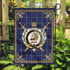 Clan Kirkaldy Tartan Crest Garden Flag  - Celtic Thistle  PM35 Clan Kirk Tartan Today   
