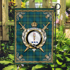 Clan Kirkpatrick Ancient Tartan Crest Garden Flag  - Celtic Thistle  VZ51 Clan Kirk Tartan Today   