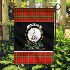 Clan Clan Langlands Tartan Crest Garden Flag  - Welcome  RF52 Clan Langlands Tartan Today   