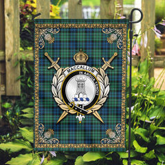 Clan MacCallum Ancient Tartan Crest Garden Flag  - Celtic Thistle  LN42 Clan MacCallum Tartan Today   