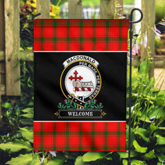 Clan MacDonald of Sleat Tartan Crest Garden Flag  - Welcome  WH50 Clan MacDonald of Sleat Tartan Today   