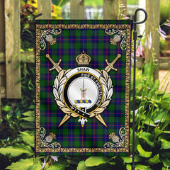 Clan Shaw Modern Tartan Crest Garden Flag  - Celtic Thistle  HX94 Clan Shaw Tartan Today   