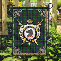 Clan Tait Tartan Crest Garden Flag  - Celtic Thistle  DZ12 Clan Tait Tartan Today   