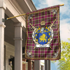 Clan Gardner Tartan Crest Garden Flag  - Celtic Thistle  QI73 Clan Garden Tartan Today   