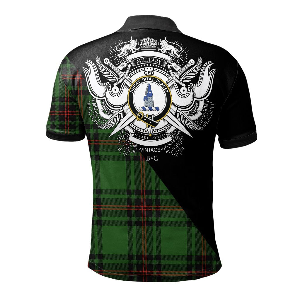 Clan Ged Clan - Military Polo Shirt CR98 Ged Tartan Tartan Polo   