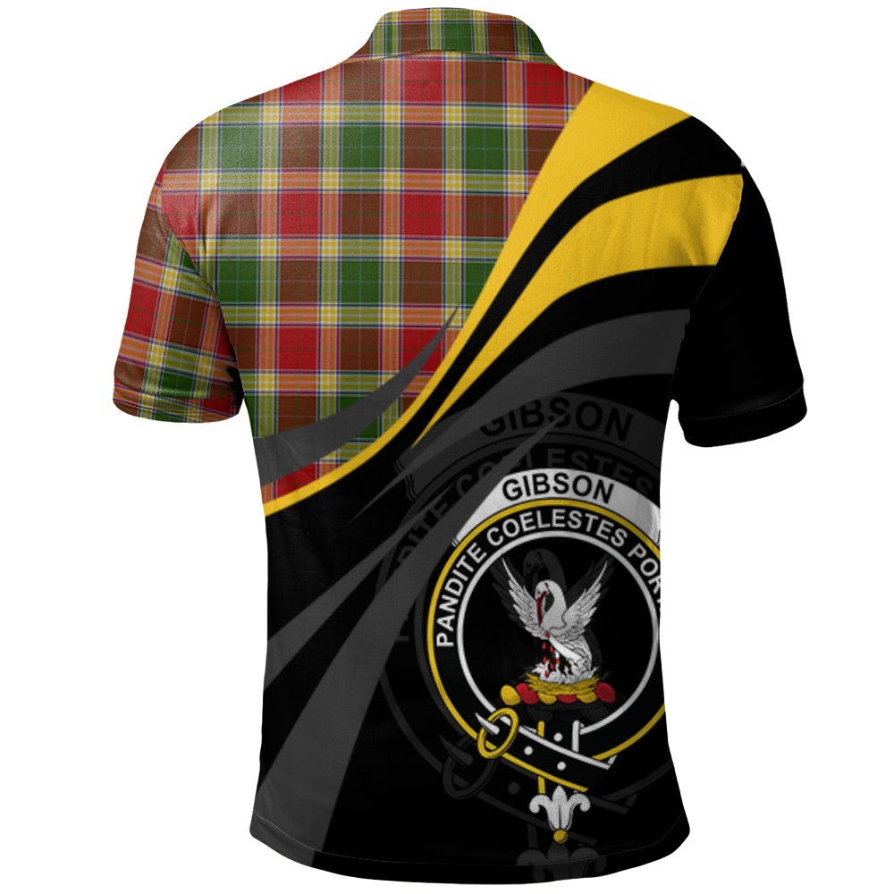 Clan Gibsone (Gibson - Gibbs) 01 Tartan Polo Shirt - Royal Coat Of Arms Style NQ39 Gibsone (Gibson - Gibbs) 01 Tartan Tartan Polo   