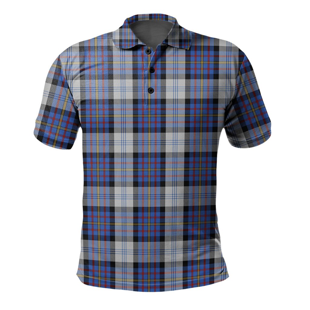 Clan Gillies Dress Blue Tartan Polo Shirt MK36 Gillies Dress Blue Tartan Tartan Polo   