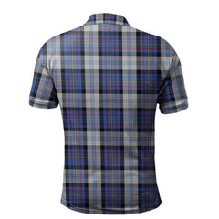 Clan Gillies Dress Blue Tartan Polo Shirt MK36 Gillies Dress Blue Tartan Tartan Polo   