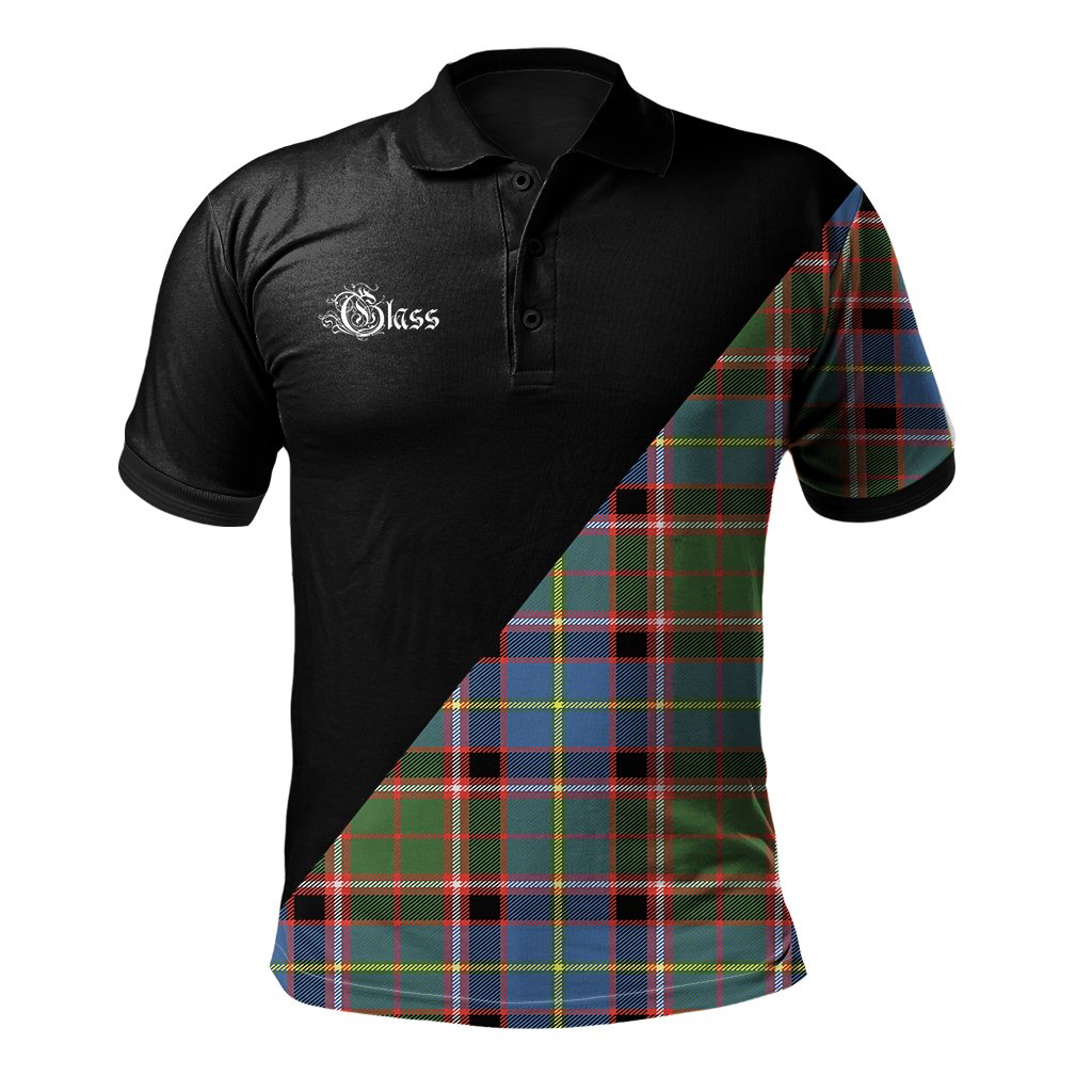 Clan Glass Clan - Military Polo Shirt HO80 Glass Tartan Tartan Polo   