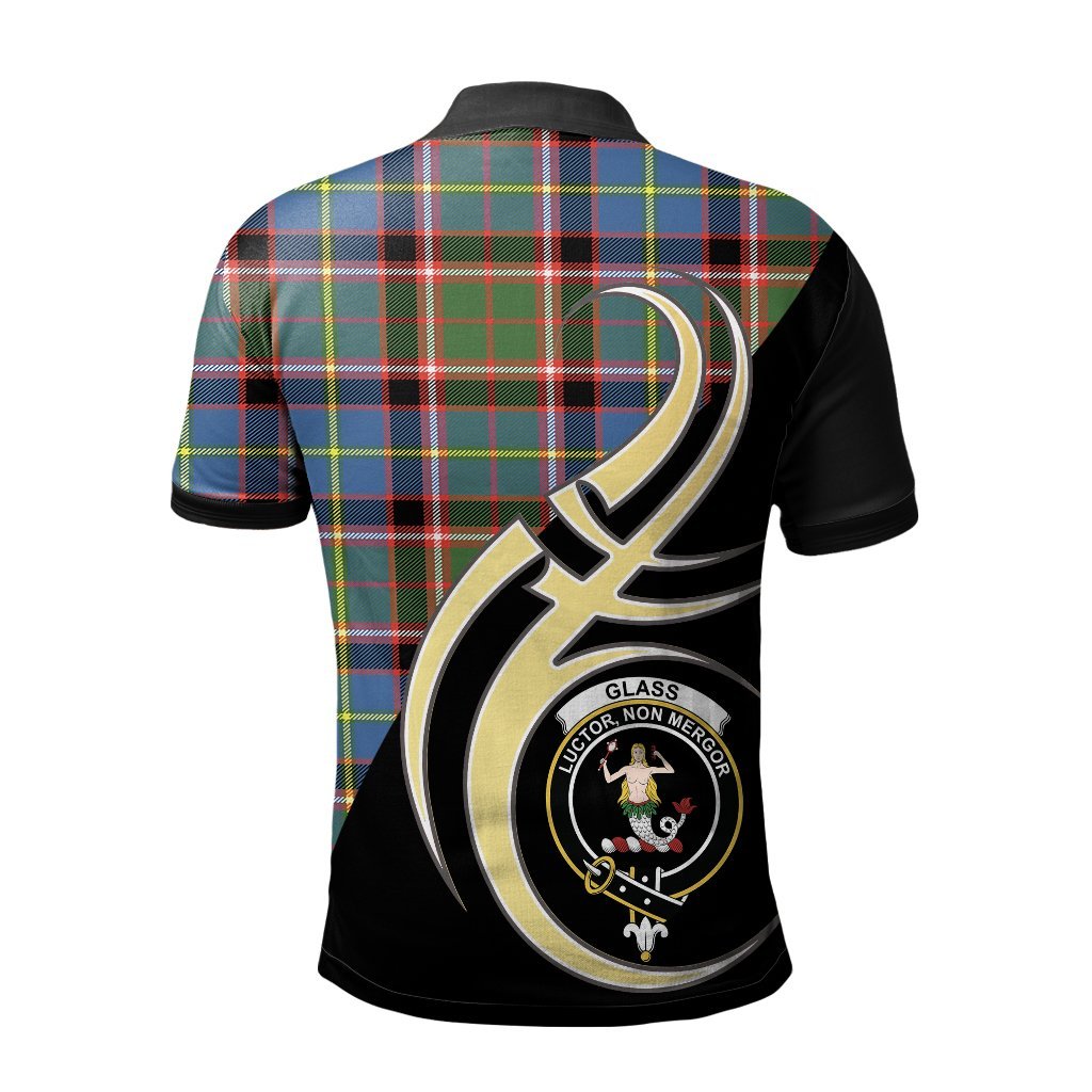 Clan Glass Tartan Polo Shirt - Believe In Me Style OF82 Glass Tartan Tartan Polo   