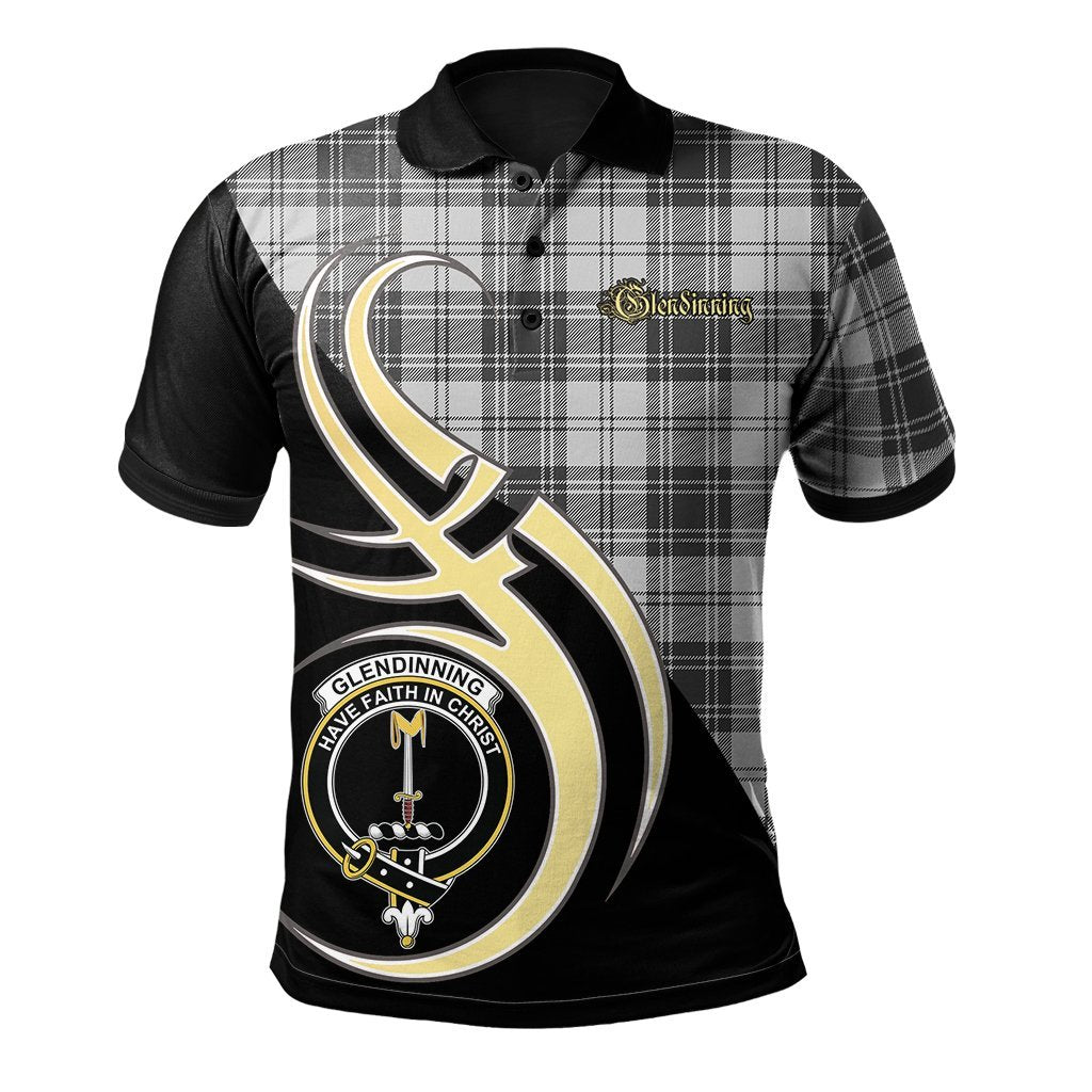 Clan Glendinning Tartan Polo Shirt - Believe In Me Style TS70 Glendinning Tartan Tartan Polo   