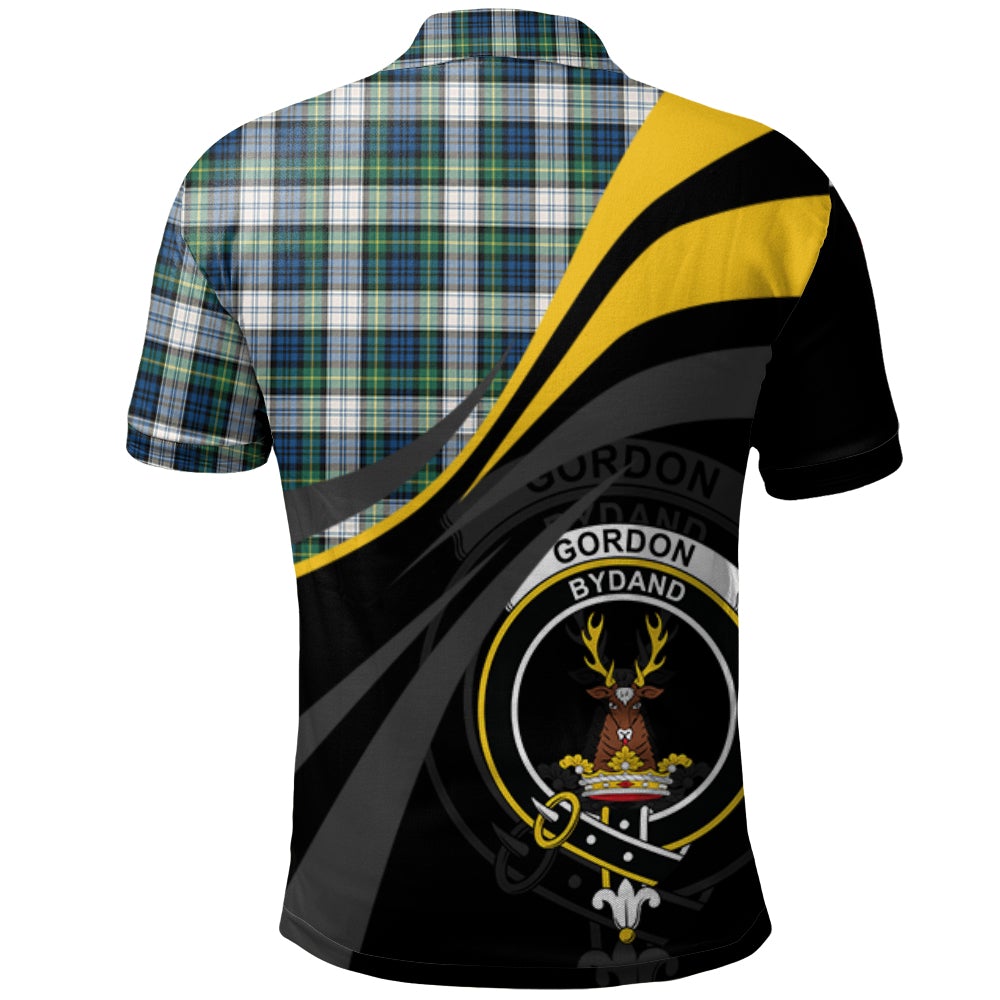 Clan Gordon Dress Ancient Tartan Polo Shirt - Royal Coat Of Arms Style UJ78 Gordon Dress Ancient Tartan Tartan Polo   